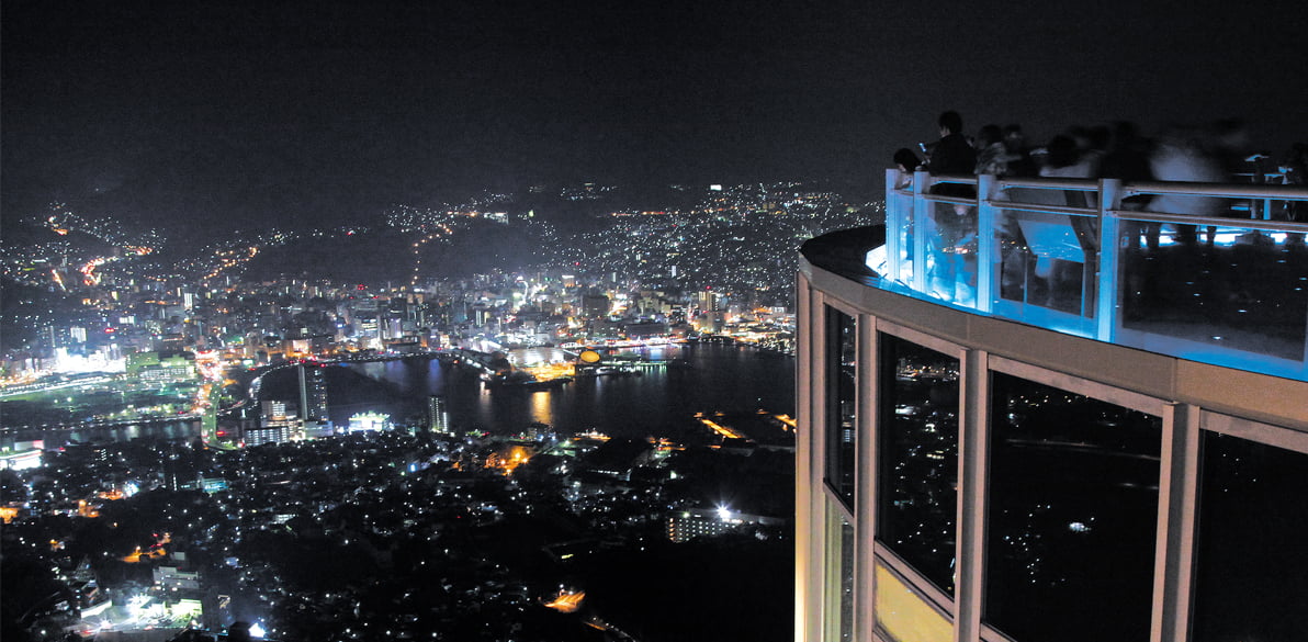 稲佐山山頂展望台からの夜景